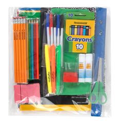 Our 45 Piece Universal School Supply Kits are ideal for students grades K-12 and contain the essentials they’ll need to excel in every class. Plus, now your school supplies shopping just got easier! Get everything students need all at once, in one place! Every bundle in individually wrapped. Back To School Stationery For Students, Back To School Stationery With Pen Holders For Students, Back To School Educational Craft Supplies, Educational Craft Supplies For Back To School, Educational Craft Supplies For End Of School Year, Multicolor Craft Supplies For Teacher Appreciation, Back To School, Multicolor Educational Stationery For Back To School, Educational Multicolor Stationery For Back To School, Multicolor Educational Stationery For School