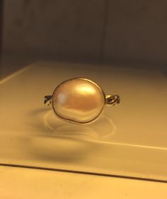 Unique Natural Pearl and Sterling Silver Statement  Ring./Upcycled Pearl Ring. by Jewelriart on Etsy https://www.etsy.com/listing/270128662/unique-natural-pearl-and-sterling-silver Ring Pearl Modern, Jewelry Trending, Trending 2024, Sterling Silver Rings Set, Bezel Set Ring, Statement Ring Silver, Set Ring, Natural Pearl, Ring Unique