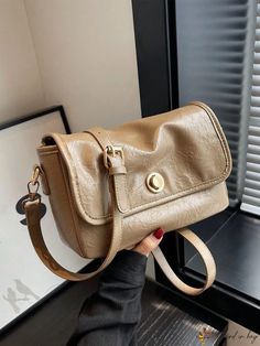 Bird in Bag - Leather Bag, Single Leather Bag, Solid Color, Single Leather Messenger Bag, High-End and Fashionable Underarm Messenger Bag, Brown Crossbody Bag, Strap Bag, Bag Luxury, Leather Messenger Bag, Leather Messenger, Bird In Bag, Black Cross Body Bag, Bag Straps, Messenger Bag