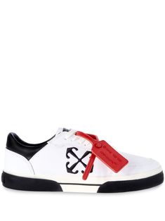 white/black canvas/leather signature Arrows motif signature Zip Tie tag logo patch at the tongue front lace-up fastening round toe branded insole flat rubber sole Due to the dyeing process used, this product must not come into contact with water. Water Platform, Canvas Sneakers Men, Sneaker Boutique, Off White Mens, Briefcase For Men, Boot Pumps, Dyeing Process, 4 In 1, Canvas Sneakers