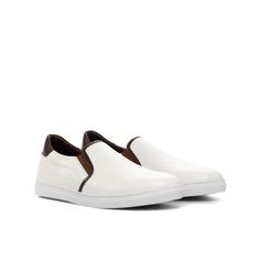 Tuesday Slip on Sneakers - Q by QS Mens Slip On Sneakers, Mens Slip On Shoes, Brown Box, Loafers Style, Shoe Tree, Fine Print, White Box, Classic Silhouette, Handmade Shoes