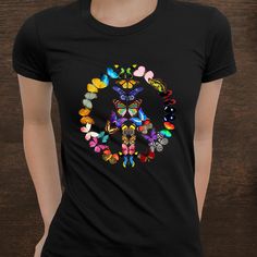 Buy Peace Sign Butterflies 60s Retro Gift World 70s Hippie Shirt at Fantasywears. Hight quality products with perfect design is available in a spectrum of colors and sizes, and many different types of shirts! Unisex T-Shirt – 100% Cotton (fiber content may vary for different colors) – Medium fabric (5.3 oz/yd² (180 g/m²)) – Classic fit – Tear away the label – Runs true to size Women T-Shirt – 100% combed ringspun cotton (fiber content may vary for different colors) – Light fabric (4.3 oz/yd² (146 g/m²)) – Slim fit with a longer body length – Tear away the label [...] 70s Hippie, Hippie Shirt, 60s Retro, Retro Gift, Hight Quality, Women T Shirt, Peace Sign, Sweatshirt Hoodie, Types Of Shirts