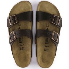 Arizona Oiled Leather Brown Slides With Cork-bed Midsoles And Single Toe Strap, Classic Leather Footbed Sandals, Classic Brown Sandals With Cushioned Footbed, Brown Double Strap Footbed Sandals With Leather Sole, Classic Open Toe Sandals, Comfortable Round Toe Sandals For Travel, Classic Slides With Cushioned Footbed, Vintage Closed Toe Sandals With Leather Footbed, Classic Sandals With Leather Footbed And Round Toe