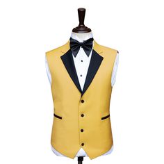 Package Includes: 1 x Jacket - 1 x Waistcoat - 1 x Pant

Meticulously handcrafted by our skilled artisans, this tuxedo suit showcases our commitment to impeccable craftsmanship. The bold yellow color commands attention and radiates a sense of energy and individuality, while the sleek black lapel adds a touch of refined contrast, creating a visually captivating ensemble. Designed to provide a tailored fit, this three-piece tuxedo suit ensures both style and comfort. Each element, from the jacket Yellow Tuxedo, 3 Piece Tuxedo, Tuxedo Suit, Wedding Saving, Three Piece, Wedding Suits, Yellow Color, 3 Piece, Sense