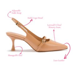 Ines Pump In Tan Leather - Larroude