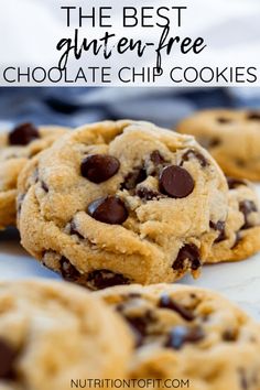 the best gluten - free chocolate chip cookies are made with only 3 ingredients