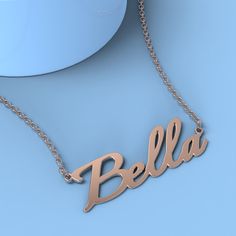 Bella name necklace Rose Gold Custom Necklace, Personalized Gifts For Her/Him Add something extra special to your jewelry box with Name Necklace Official engravable necklaces.
									The Bella's name necklace with little heart unique gifts Rose Gold is best gifts for Bella. Name Necklace Official provides affordable engravable jewelry that won't 
									break the bank. In addition, these pieces make for very thoughtful and appreciated gifts for friends and family. 
									And whether valen Rose Gold Name Charm Necklaces For Mom, Rose Gold Custom Name Charm Necklace For Mom, Custom Name Rose Gold Charm Necklace For Mom, Rose Gold Charm Necklace With Name For Mom, Rose Gold Charm Necklaces With Name For Mom, Rose Gold Charm Necklace With Custom Name For Mom, Rose Gold Charm Necklaces For Mom With Name, Rose Gold Name Jewelry For Valentine's Day, Customizable Rose Gold Necklace For Personalized Gift