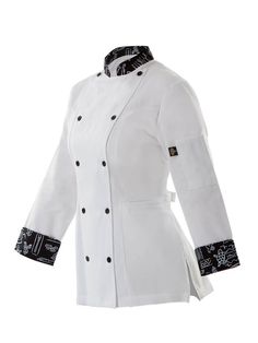 Clásica Azteca (Dama) Chef Dress For Women, Chef Coat Design, Cook Clothes