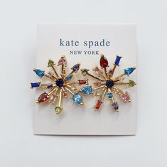 Kate Spade firework earrings. -brand new  -comes with pouch -combines shipping Oct 11, Jewelry Earrings Studs, Fireworks, Kate Spade, Jewelry Earrings, Pouch, Stud Earrings, Ships, France