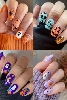 Short Halloween Nails, Unique Butterfly Tattoos, Boho Tattoos, Nails Trending, Foot Tattoos For Women, Tree Of Life Tattoo, Floral Tattoo Design, With Nails, Spooky Designs