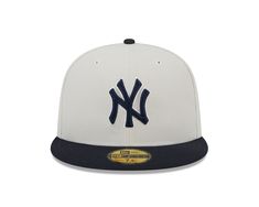 The day gets better when you rep your favorite team. Get your head in the game whenever you sport this New Era New York Yankees 59Fifty Fitted Hat, from the World Class collection. Its sharp graphics and bold color design, ensures your die-hard team pride is unquestionable. Logo detailing at the front and a grey undervisor. Product Details: Moisture absorbing interior sweatband Brand flag logo at left side 6-Panel Structured Silhouette High Profile Crown Flat Visor Classic White Fitted Baseball Hat, Classic White Fitted Hat For Baseball Season, Classic White Fitted Sports Hat, White Fitted Hat For Baseball Season, Sporty Fitted Hat With Team Logo For Fans, Sporty Fitted Hat With Team Logo For Sports Events, White Throwback Baseball Cap For Sports Events, White Baseball Cap For Sports, White Fitted Hat For Baseball Season Fan Gear