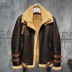 Short Leather Jacket, Leather Coats, Pilot Jacket, Shearling Coat, Shearling Jacket