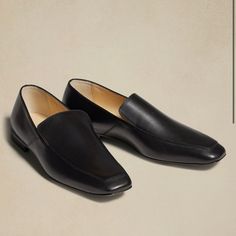 So Sad To Let These Go But They’re Final Sale And A Bit Too Big For Me. Will Be Shipped Brand New In Box Italian Luxury Through And Through, These Black Leather Loafers Are A Delightful Transition From Heels With Easy Slip-On Styling And Exquisite Craftsmanship To Carry You Through The Seasons. Crafted Using Natural, Beautiful Leather So They'll Soften And Stretch To Your Feet For A Truly Custom Fit. Italian Calfskin Leather Uppers, Leather Lining, And Leather Soles. Stacked Heel. Slip-On Stylin Brown Leather Ballet Flats, Cheetah Print Flats, Soft Loafers, Blue Loafers, Leopard Print Flats, Black Leather Loafers, Suede Loafers, Leather Ballet Flats, Red Suede