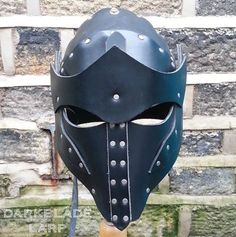 Elven Knight, Helmet Medieval, Leather Helmet, Knight Outfit, Thick Hoodies, Helmet Armor, Knights Helmet, Larp Armor, The Goblin