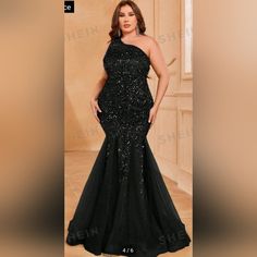 Mermaid Sequin Formal Dress 95% Polyester, 5% Elastane Never Worn Black Tie Event Dresses, Colorful Dresses Formal, Sequin Formal Dress, Mermaid Sequin, Plus Size Formal Dresses, Black Tie Event, Event Dresses, Formal Dress, Black Tie