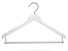 a white hanger on a white background