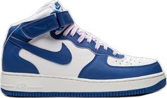 Womens Air Force 1, Nike Air Force 1 Mid, Air Force 1 Mid, Stadium Goods, Blue Sneakers, Sneakers Blue, Nike Air Force 1, Blue Shoes, Air Force 1