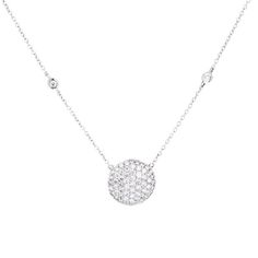 Oval Pendant Diamond Necklace With Single Cut Diamond, White Gold Diamond Cut Necklace With Oval Pendant, Diamond Pave Setting Round Pendant Necklace, Diamond Round Pendant Necklace With Pave Setting, Diamond Necklace With Pave Setting In Round Pendant, Exquisite Diamond Round Pendant Necklace, Exquisite Diamond White Diamond Necklace Pendant, Fine Jewelry Diamond Necklace With Oval Pendant, Exquisite Round Diamond Pendant Necklace