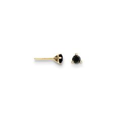 14k .25ct. Black Diamond Stud Earrings ,Jewelry,Earrings,Stud Earrings,Gemstone Studs Polished;14k Yellow gold;Post;Prong set;Black diamond Material: Primary - Purity:14K, Stone Type_1:Diamond, Stone Color_1:Black, Stone Quantity_1:2, Length of Item:4 mm, Stone Weight_1:0.115 ct, Material: Primary:Gold, Completeness:Complete (all stones included), Stone Shape_1:Round, Stone Size_1:3.10 mm, Stone Treatment_1:Heating, Item Weight U/M:gm, Width of Item:4 mm, Product Type:Jewelry, Jewelry Type:Earri Gold Rosary Necklace, Black Diamond Stud Earrings, Black Diamond Earrings Studs, Black Diamond Studs, Gift Sets For Women, Stud Jewelry, Yellow Earrings, Button Earrings, Diamond Stud Earrings