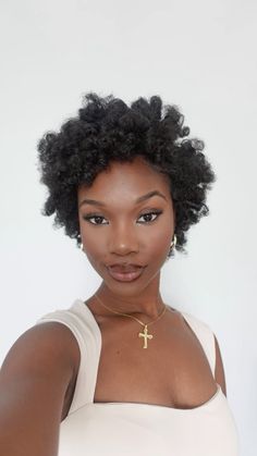 Perm rod set on medium-short 4c hair Short 4c Hair With Bangs, Short 4c Natural Hair Inspiration, Flexi Rod Set Hairstyles, Short Afro Aesthetic, Short Perm Rod Set, Short Afro 4c Hair, Flexi Rod Set On Short Natural Hair 4c, Low Puff Hairstyles, Short Curly 4c Hair