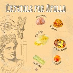 an image of crystals for frolla on a poster with the names and description