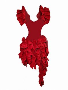 Olivia Mark - Dazzling Red Ruffle Long Sleeve Dress Red Layered Ruffle Dress, Fun Red Ruffled Dress, Red Ruffled Mini Dress, Retro Red Ruffled Dress, Red V-neck Dresses With Ruffle Hem, Hot Pink Midi Dress, Orange Lace Dress, Ruffle Long Sleeve Dress, Ruffles Fashion