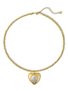 The perfect standout piece you've been waiting for - meet 'NOÉMIE'. Featuring a stunning mother of pearl heart pendant encapsulated with 14K gold, this necklace is bound to become a treasured accessory in your jewelry collection. Made with 14K gold faceted hematite beads and a 14K gold plated over brass genuine mother of pearl pendant. Available in lengths 14", 15", 16", 18", 20". All lengths include a 2" extension chain. Handmade with love in Los Angeles. Hematite Necklace, Pearl Heart, Creating Jewelry, Hematite Beads, Girly Jewelry, Pearl Pendant, Gold Beads, You've Been, Heart Necklace