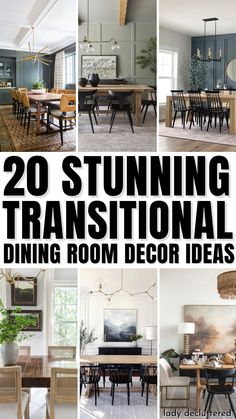 20 Stunning Transitional Dining Room Decor Ideas Transitional Dining Room Decor, Moving Into A New House, Modern Farmhouse Dining Room, Transitional Dining Room, Transitional Decor Living Room, Modern Farmhouse Dining, Living Room Decorating Ideas, Living Room Decorating, Inspire Me Home Decor