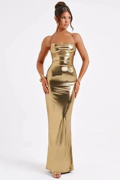 Nontium - Satin Backless Maxi Dress – NONTIUM Party Long Dress, Backless Evening Dress, Backless Maxi Dress, Maxi Dress Sale, Long Bodycon Dress, Langer Rock, Bodycon Maxi Dresses, Backless Maxi Dresses, Gold Dress