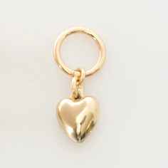 14k gold filled charm Puffy Heart Charm by LEILA Jewelry #CharmNecklace Puffy Heart Charms, Small Ring, Types Of Gold, Jewelry Pliers, Puffy Heart, Vermeil Jewelry, Small Rings, Big Love, Grandma Gifts