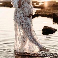 Material: Lace Style: Cute Fabric Type: Lace Gender: Women Season: Summer Size: Free Size Crochet Maternity, Maxi Maternity Dress, Lace Maternity Dress, Maternity Dresses For Photoshoot, Cute Fabric, Bohemian Maxi Dress, Boho Floral Dress, Photoshoot Dress, Clothing Photography