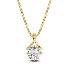 Classic Necklace, Marquise Cut Diamond, Gold Platinum, Sterling Silver Necklace, Sterling Silver Necklaces, Round Cut, Bespoke, Platinum, 18k Gold