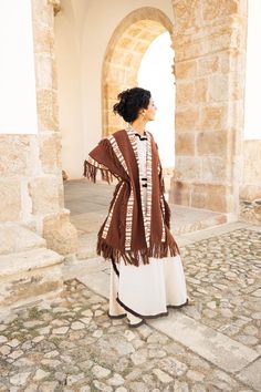 Adopt a bohemian loose-fit look with this rust-colored tribal kimono in 100% cotton. Ideal for cooler summer nights, festivals or ceremonies. Mixed model, suitable for men and women.  ༶ ༶ ༶ ༶ ༶ ༶ ༶ ༶ ༶ ༶ ༶ ༶ ༶ ༶ ༶ ༶ ༶ ༶ ༶ ༶ ༶ ༶ ༶ ༶ ༶ ༶ ༶ ༶ AVAILABILITY The kimono is available in other earthy colors :  - Brown Color : https://www.etsy.com/listing/1781191615 - Creme Color : https://www.etsy.com/listing/1766996840 ༶ ༶ ༶ ༶ ༶ ༶ ༶ ༶ ༶ ༶ ༶ ༶ ༶ ༶ ༶ ༶ ༶ ༶ ༶ ༶ ༶ ༶ ༶ ༶ ༶ ༶ ༶ ༶ MEASUREMENTS DETAILS Our prod Hippie Brown Poncho For Festivals, Oversized Bohemian Outerwear With Fringe, Bohemian Shawl Poncho For Fall, One Size Brown Fringe Poncho, Brown One Size Poncho With Fringe, Brown Fringe One Size Poncho, Bohemian Brown Cape Outerwear, Brown Bohemian Cape Outerwear, Folk Style Fall Poncho