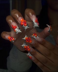 Lookbook Aesthetic, Nail Art Fleur, Zebra Nails, Big Mama, Duck Nails