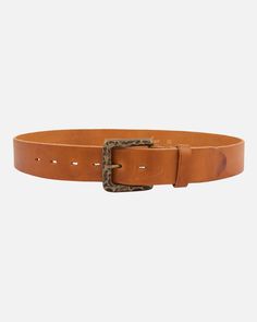 Complete your look with the Hamida Leather Belt, a refined accessory designed to stand the test of time. Crafted from luxurious leather, this belt features a hammered brass buckle that adds a touch of rugged charm and artisanal craftsmanship. Available in four rich shades—cognac, brown, black, and taupe—each belt is built for versatility, pairing effortlessly with jeans, chinos, or casual trousers. The antique brass buckle offers a unique, vintage-inspired finish that enhances the belt's durability and rustic appeal. Whether you're going for a laid-back or dressed-up look, the Hamida Leather Belt delivers on style, quality, and comfort, making it a staple piece for any wardrobe. PRODUCT DETAILS Width: 1.57" Material: Premium Leather Belt Buckle color: Antique Gold Type: Handmade Leather Be Adjustable Bridle Leather Belt With Brass Buckle, Vintage Bridle Leather Belt With Brass Buckle, Adjustable Leather Belt With Rectangular Buckle, Adjustable Leather Belt Buckle With Antique Design, Leather Belt Buckles With Removable Belt For Everyday Use, Adjustable Leather Belt Buckle With Antique Finish, Leather Belt Buckle With Removable Belt For Everyday Use, Formal Leather Belts And Suspenders With Brass Buckle, Leather Belts And Suspenders With Antique Buckle