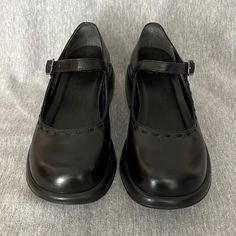 These Are New, Not Sure How Old They Are Because The Box Looks Super Old. In Perfect Condition. Size 37 100% Of This And Every Sale From This Closet Benefits Non Profit Animal Sanctuaries And Rescues Casual Black Low Heel Mary Janes, Casual Black Mary Janes With Low Heel, Black Platform Closed Toe Mary Janes, Black Ankle-high Platform Mary Janes, Casual Black Ankle-high Mary Janes, Classic Black Mary Janes With Leather Sole, Classic Black Leather Mary Janes, Black Mary Janes With Rubber Sole For Formal Wear, Black Wide Fit Round Toe Heels