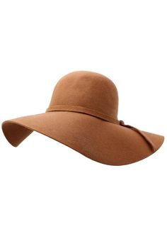 Wide Brimmed Wool Floppy Hat Brown Wide Brim Boater Hat For Winter, Wide Brim Felt Hat For Vacation, Vacation Wide Brim Felt Hat, Classic Wide Brim Felt Hat For Beach, Brimmed Felt Hat For The Beach, Brimmed Felt Hat For Beach, One Size, Solid Color Wool Hat With Wide Brim, One Size Fits Most Brimmed Felt Hat For Beach, Beach Felt Hat With Wide Brim