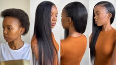 Quick Weave Tutorial, Middle Part Quick Weave, Weave With Leave Out, Side Part Quick Weave, Natural Hair Ideas, Quick Weave, Middle Parts, Side Part, Perfect Hair