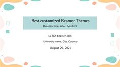 a white and blue frame with the words best customized banner themes beautiful title model 9