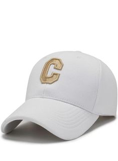 PRICES MAY VARY. A wide brim hardtop of high-quality baseball hats with 6-panel, relaxed traditional silhouette. Centerfront embroidered with the initial letter C, Simple and classic. Matte silver back closure for adjusting the perfect fit. Moisture-wicking sweatband delivers dry and cool comfort. Designed to meet your needs in the outdoors for recreation, daily exercise. Add a stylish touch to your casual outfits. You should definitely have this seasonal must-have！ This unisex baseball cap feat Sports Baseball Cap With Letter Print And Curved Brim, White Sporty Baseball Cap With Letter Print, White Retro Baseball Cap With Letter Print, Classic White Baseball Cap With Letter Print, White Cotton Baseball Cap With Letter Print, Black And Khaki, Khaki Color, Initial Letters, Adjustable Hat