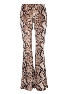 snakeskin velvet bell bottom pants Winter Nyc Fashion, Velvet Bell Bottoms, Printed Bell Bottoms, Velvet Flare Pants, Printed Flare Pants, Velvet Flares, Wanting More, Bell Bottom Pants, Fashion Night