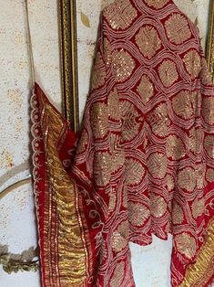 Buy Hishani Gajji Silk Dupatta Online in India - Etsy Silk Traditional Wear With Gota Work For Festivals, Festive Silk Fabric With Gota Work, Festive Silk Embroidered Fabric With Gota Work, Festive Silk Fabric With Gota Embroidery, Silk Sharara With Zari Work For Puja, Raw Silk Dupatta With Gota Work For Puja, Silk Sharara With Dupatta For Puja, Silk Lehenga With Dupatta For Traditional Ceremonies, Transitional Embroidered Lehenga For Puja