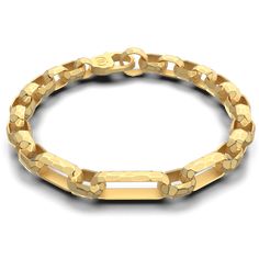 Designed and crafted with timeless elegance in the heart of Italy, this men's bracelet is a masterpiece of artisanal craftsmanship. Each link of the bracelet is forged from the finest 14k or 18k gold, meticulously faceted and hammered to create a unique texture that reflects the light with a captivating brilliance. The hammered effect, a hallmark of Italian craftsmanship, gives the bracelet a rugged yet refined appearance, blending tradition with modern sophistication. Material : 14k or 18k Gold Neutral Jewelry, Jeweled Earrings, Gold Armband, Mens Gold Bracelets, Italian Craftsmanship, Italian Jewelry, Men's Bracelet, Ring Pendant Necklace, Mens Gold