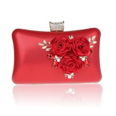 Party Purse Handbags, Embroidery Purse, Wedding Handbag, Clutch Bag Wedding, Red Clutch, Best Purses, Party Purse, Lv Bags, Clutch Purse Evening