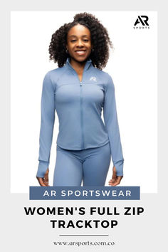 AR SPORTSWEAR WOMEN'S FULL ZIP TRACKTOP Activewear Sets, Sportswear Women, Active Women, Sport Wear, Hottest Trends, Kids Accessories, Running Errands, Breathable Fabric, Jogging