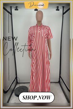 Striped Printed Asymmetric Sleeve Maxi Dress Casual Striped A-line Maxi Dress, Spring Striped A-line Maxi Dress, Casual Long Striped Dresses, Chic Striped A-line Maxi Dress, Chic Long Striped Dress, Casual Asymmetrical Shirt Dress For Summer, Chic Striped Maxi Dress, Striped Long Maxi Dress For Summer, Casual Asymmetrical Maxi Dress For Day Out