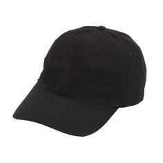 Stand out, stay cool and remain comfortable with a timeless, solid black baseball cap. Adjust to the perfect size with the adjustable metal closure. Soft Cotton Approximately 19.5" - 22.5" Around the Head (49.5 - 57 cm) Adjustable Metal Closure Imported Cheap Basic Baseball Cap With Curved Brim, Classic Black Baseball Cap For Sports, Black Outdoor Hat With Curved Visor, Classic Baseball Cap For Baseball Season With Visor, Classic Visor Baseball Cap For Baseball Season, Classic Black Snapback Hat For Sports Events, Solid Color Snapback Fitted Hat For Streetwear, Classic Baseball Cap For Streetwear During Baseball Season, Black Dad Hat With Curved Brim For Outdoor