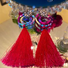 Pink Fringe Earrings Retails $49 Zara Jewelry, Earrings Inspiration, Fabric Jewelry, Fringe Earrings, Earrings Color, Jewelry Earrings, Zara, Women Jewelry, Pink