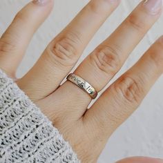 Solid Sterling Silver Band "Forever Love" Band Width: 4.6mm Metal: 925 Sterling Silver Finish: High Polish Engagement Ring Color, Colored Engagement Rings, Love Band, Ring Engagement, Forever Love, Sterling Silver Bands, Anniversary Ring, Womens Jewelry Rings, Silver Band