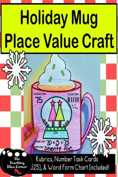 holiday bulletin boards Christmas Elementary Activities, Place Value Craft, Holiday Bulletin Boards, Rubrics For Projects, Holiday Math, Three Digit Numbers, Procedural Writing, Math Place Value, Word Form